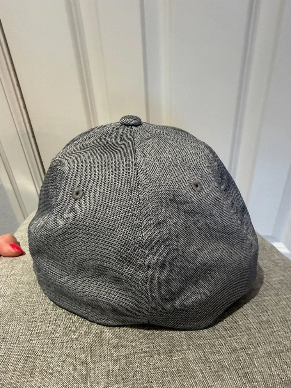Travis Mathew Gray Flexfit Cap with Black Hex Patch